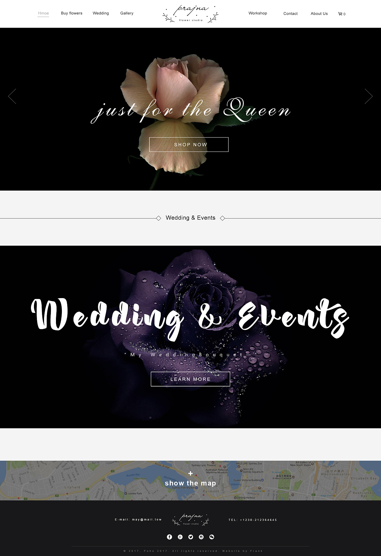 綻放自然之美 澳大利亞Prajna Flower花店電子商務網頁設計策略